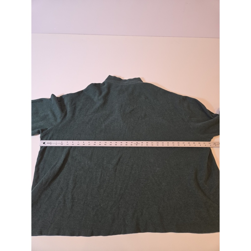 Polo Ralph Lauren Sweater Quarter Zip Estate Rib Gray Men's 3XB Flesh Pony - Picture 5 of 10